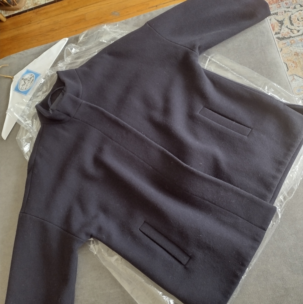 Navy Blue J. Crew Wool Blend coat